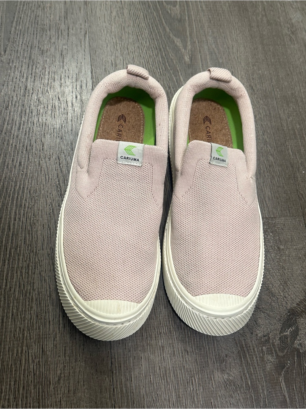 Cariuma IBI Slip-On Rose Knit Sneakers Pink US Women's 9.5 / Men's 8